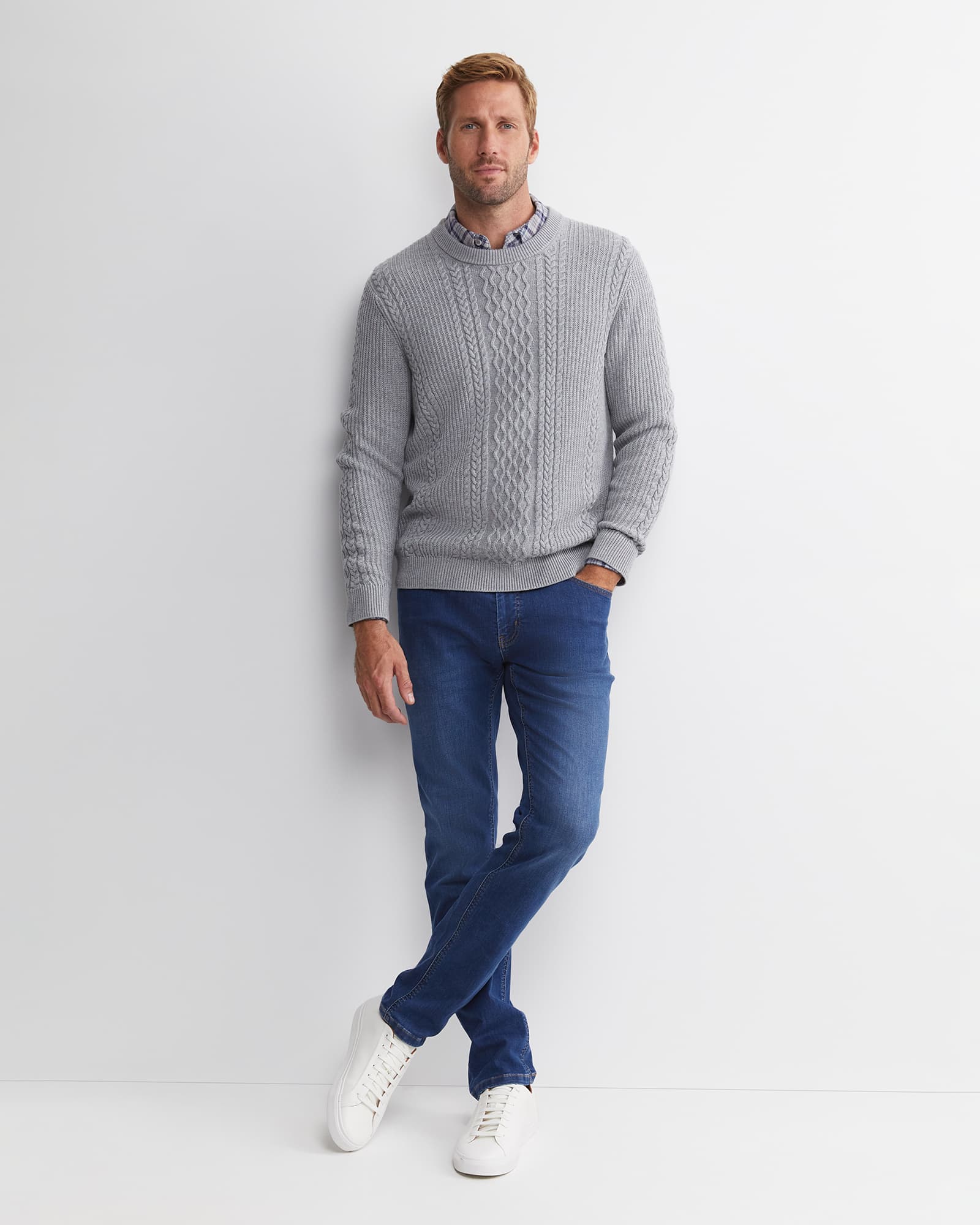 Joshua Cable Crew Knit