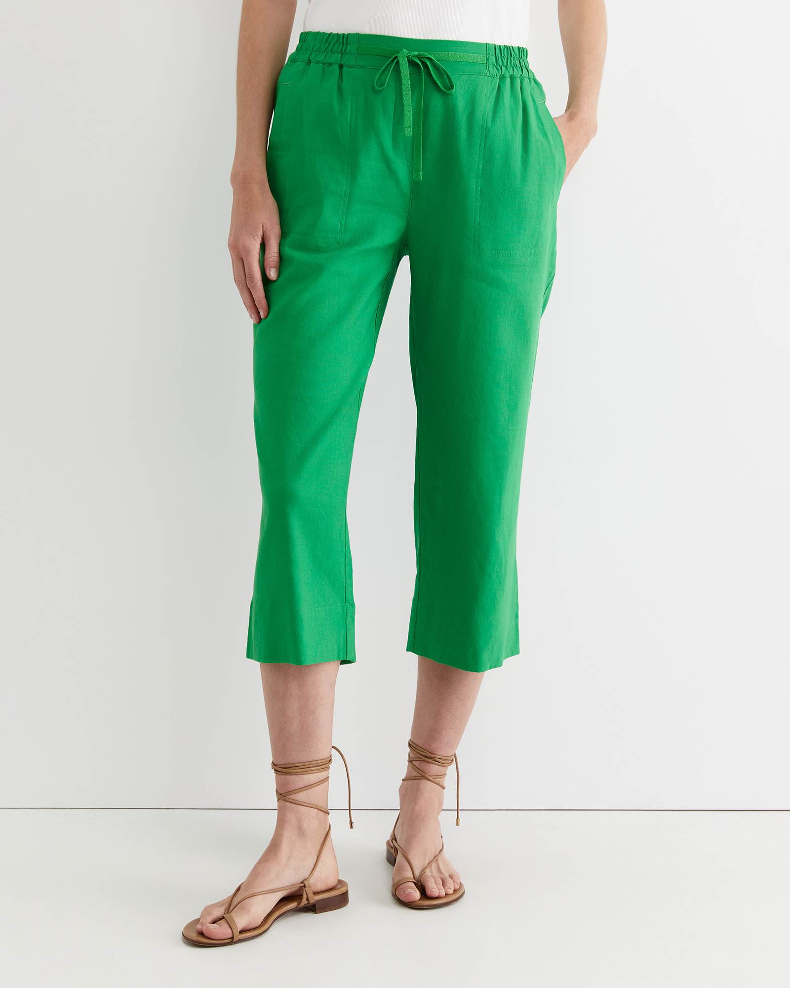 Rosa Crop Linen Pant