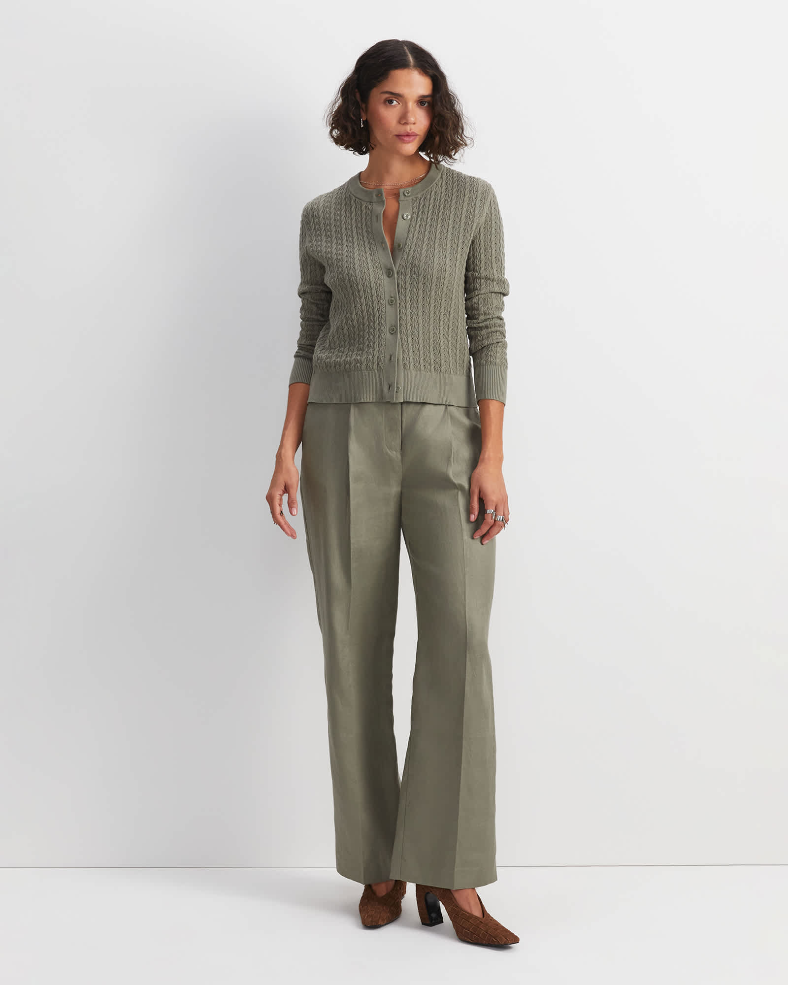 Clara Wide Leg Linen Pant