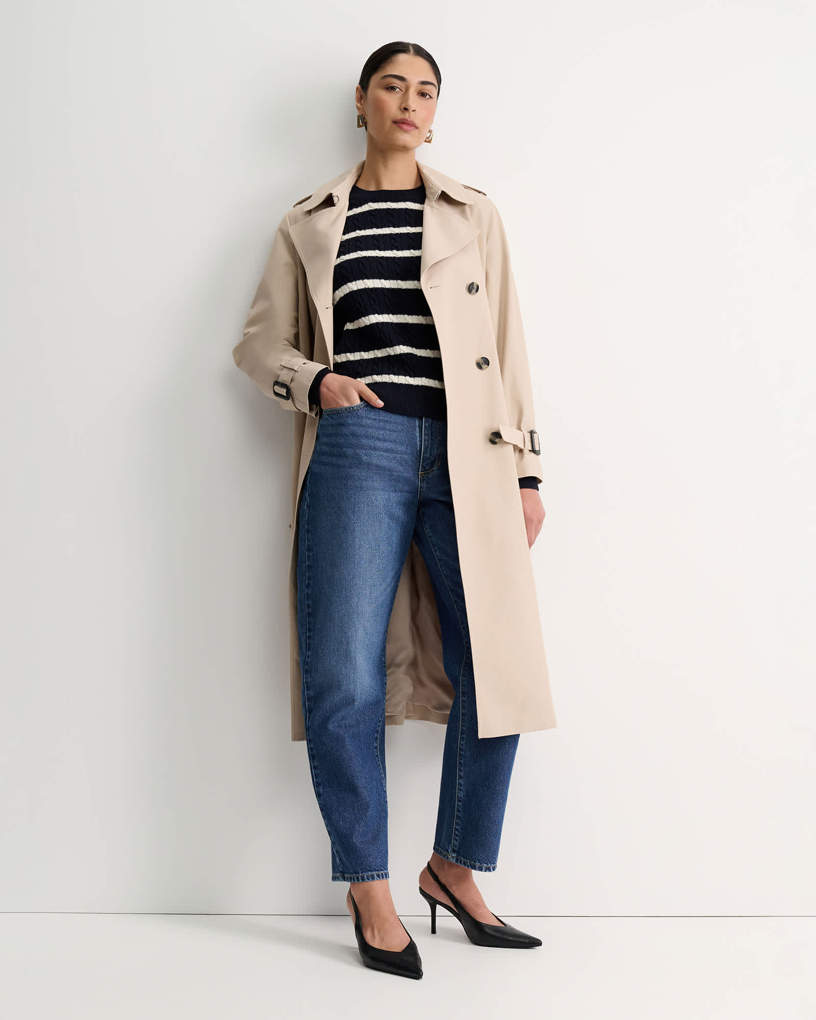 Merino Wool Baby Cable Sweater