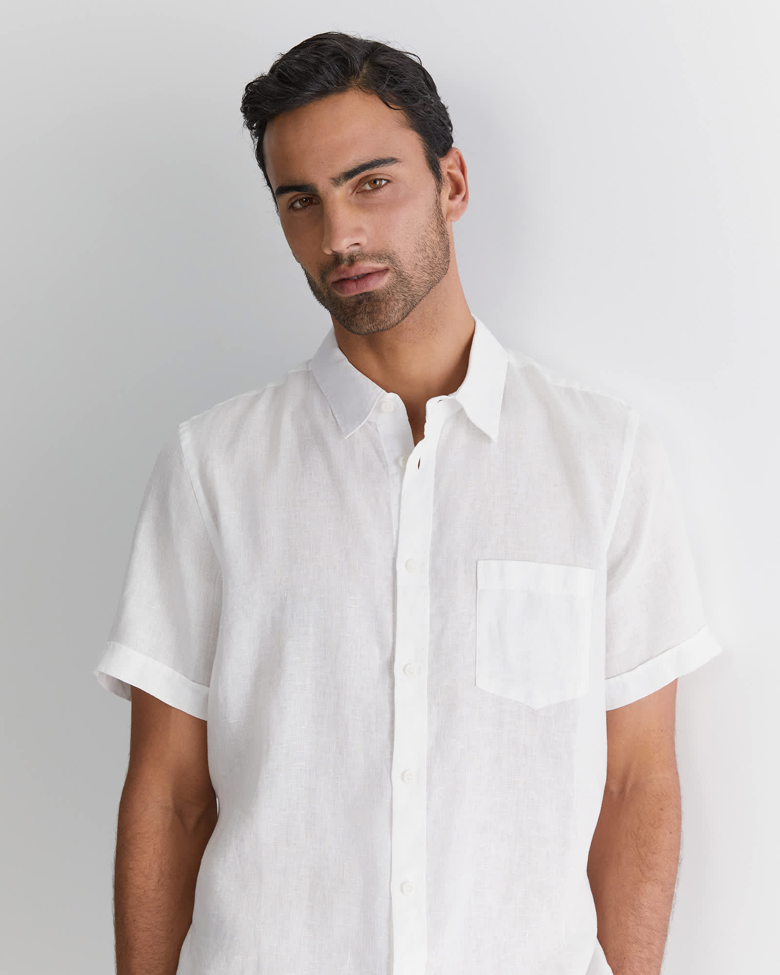 Short Sleeve Linen Shirt