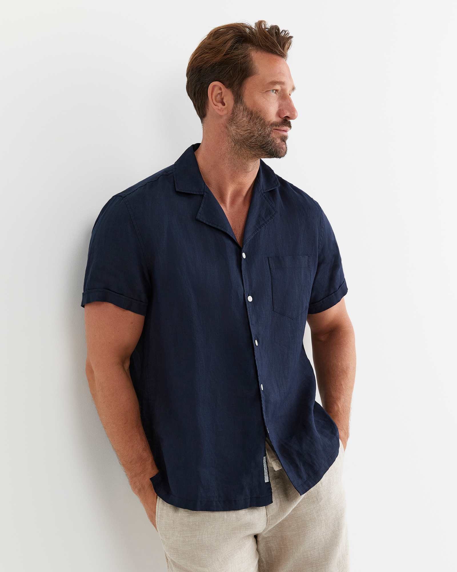 Short Sleeve Stanton Linen Shirt