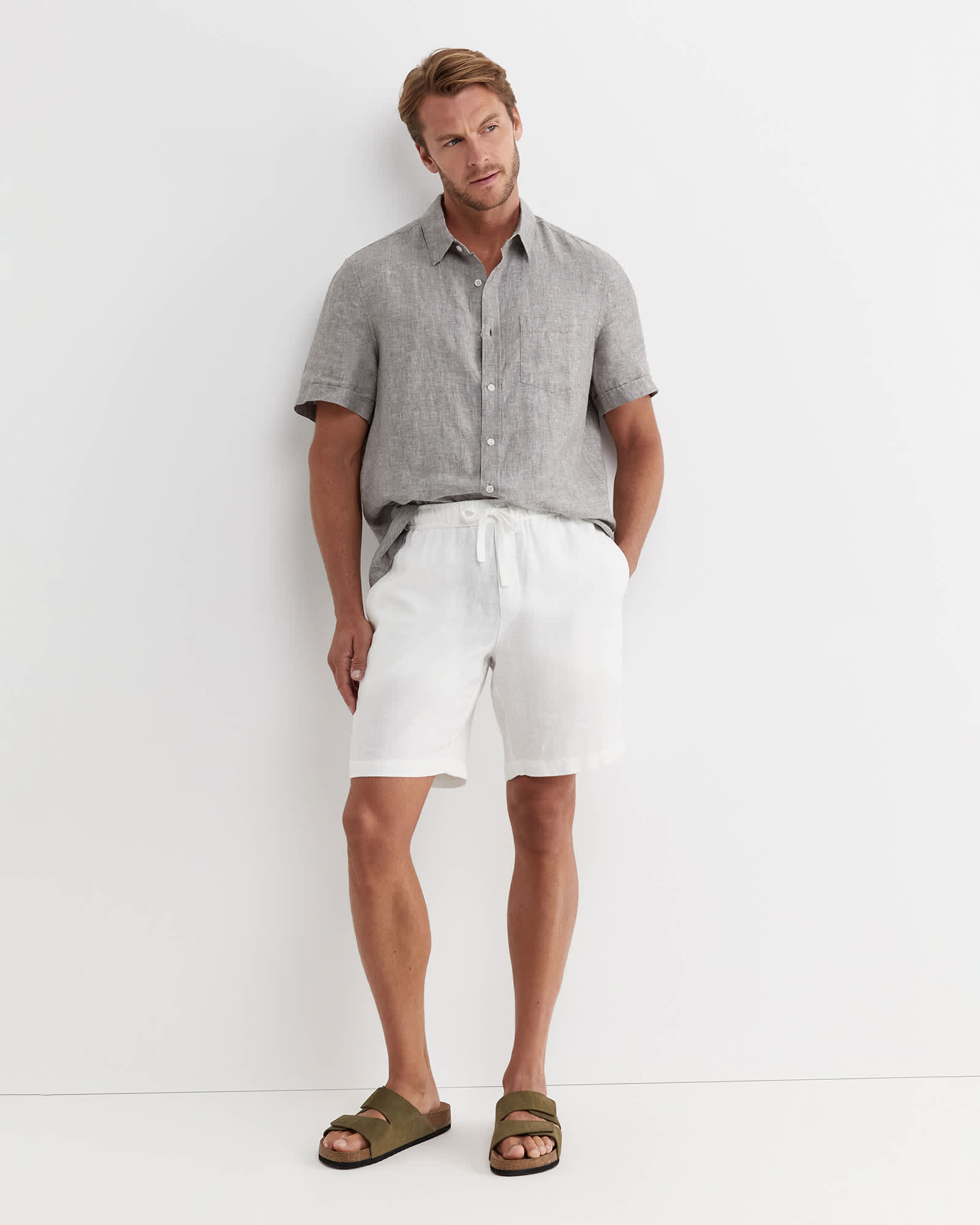 Short Sleeve Linen Shirt
