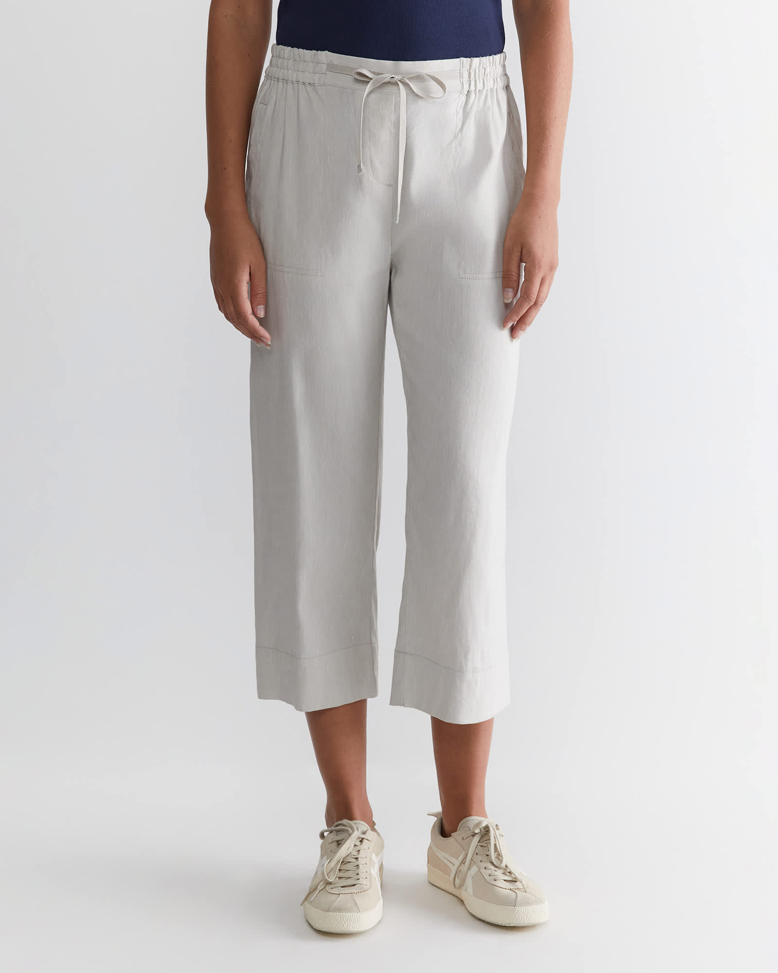Rosa Crop Linen Pant