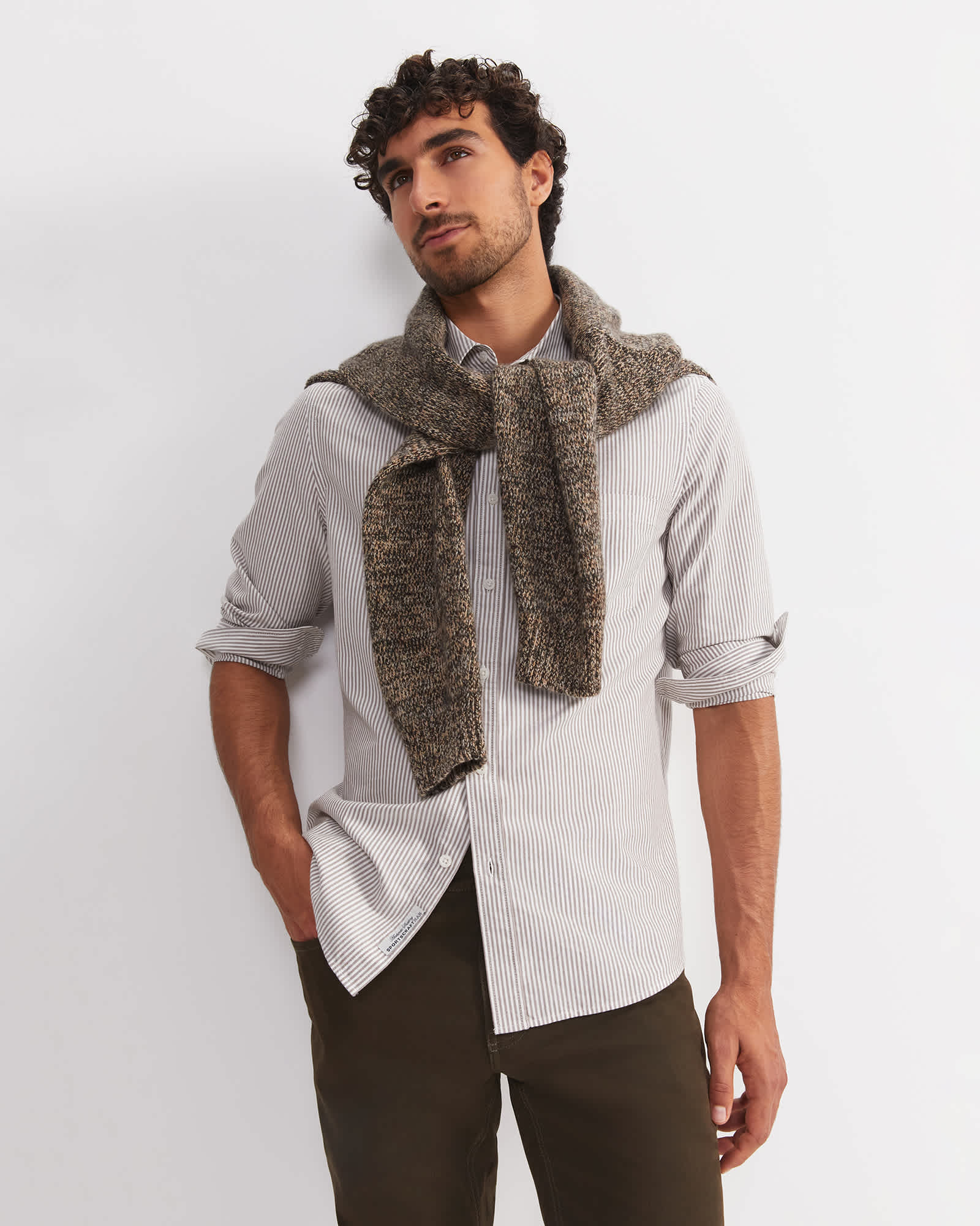 Oxford Stripe Long Sleeve Shirt