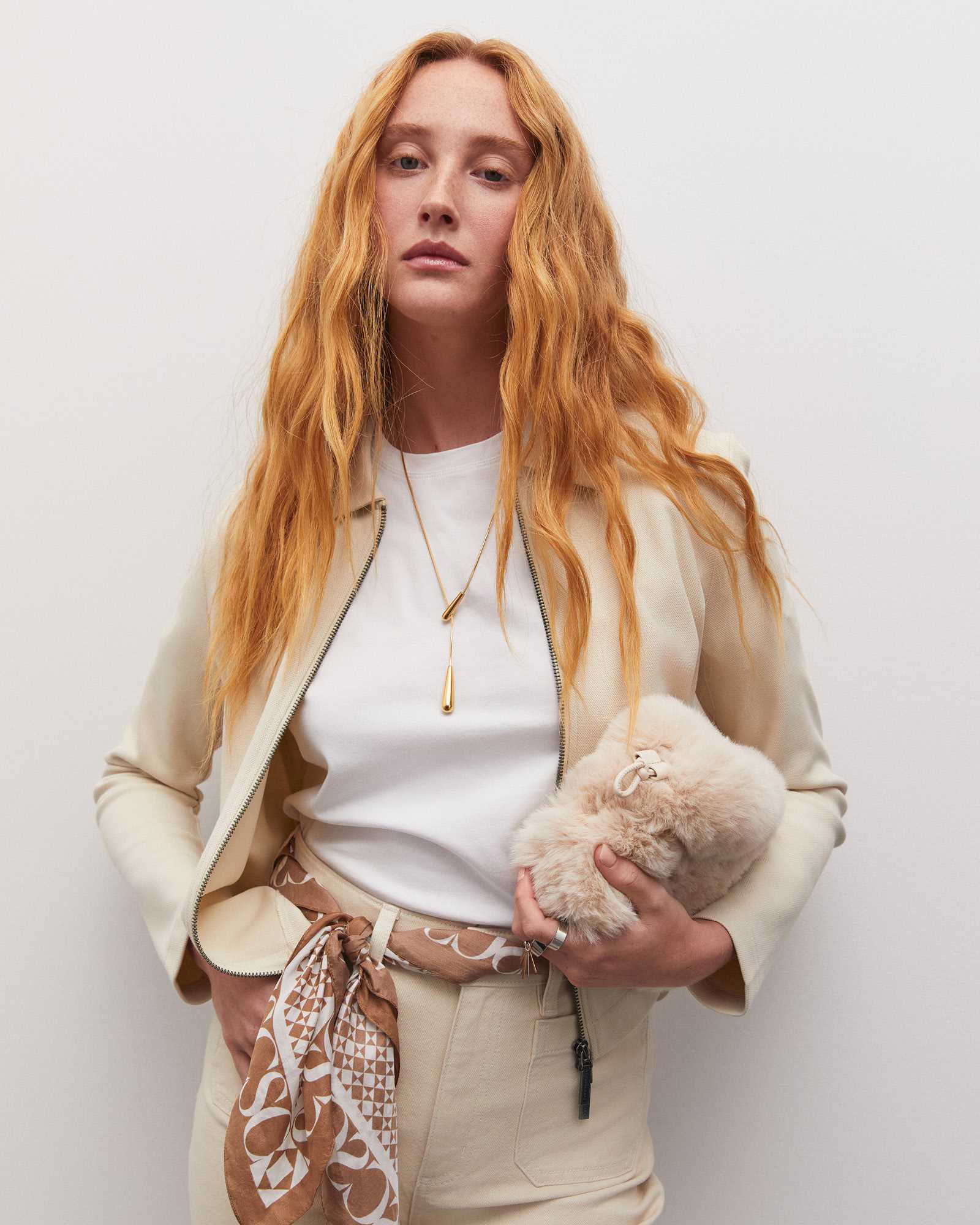 Long Sleeve Zip Through Top