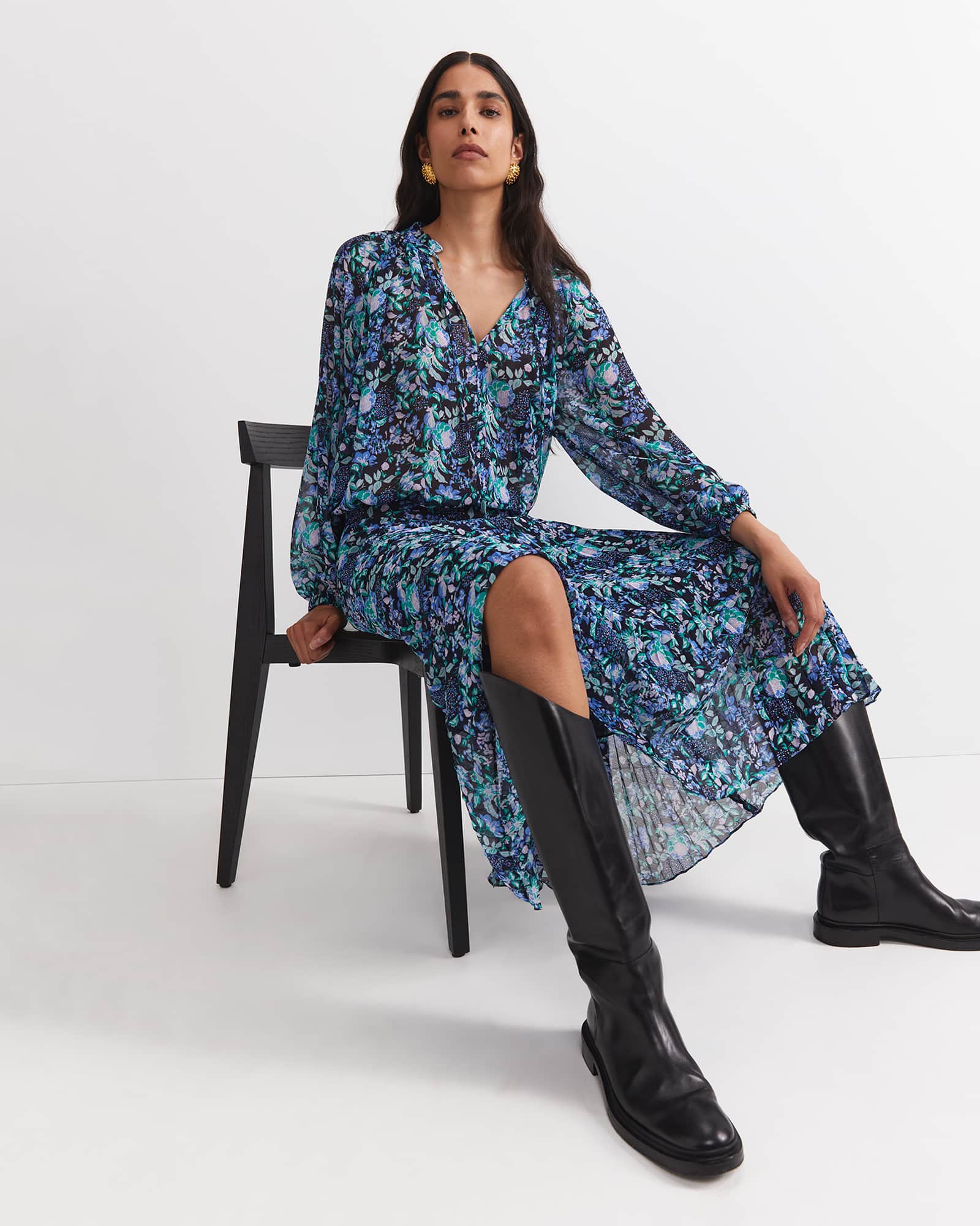 Nilsa Print Midi Skirt