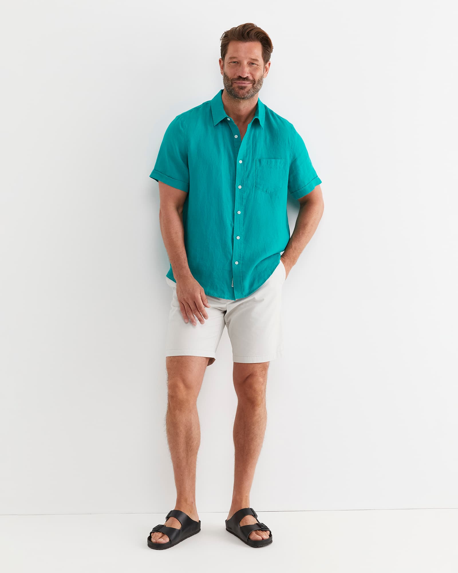 Short Sleeve Linen Shirt