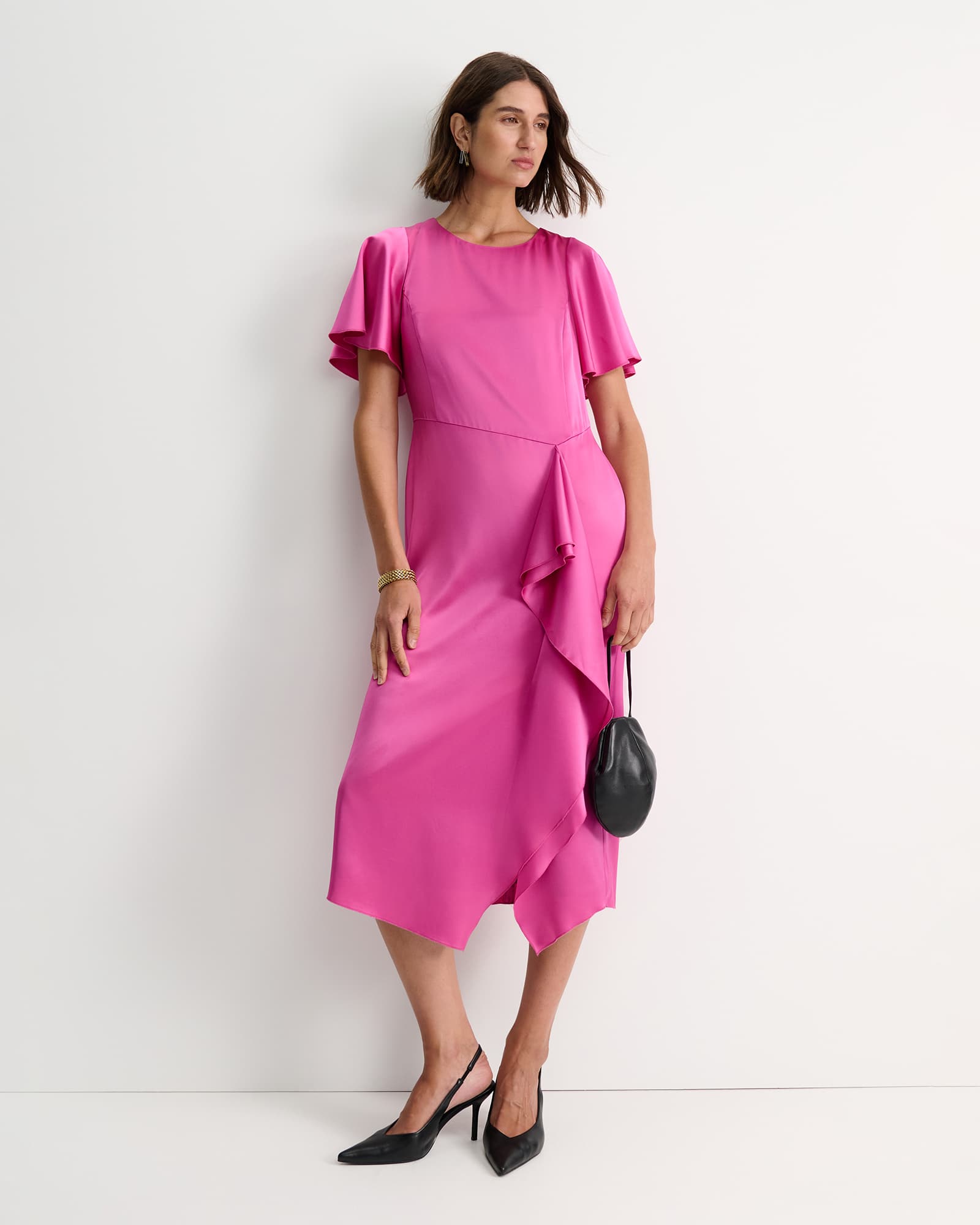 Harlow Ruffle Midi Dress