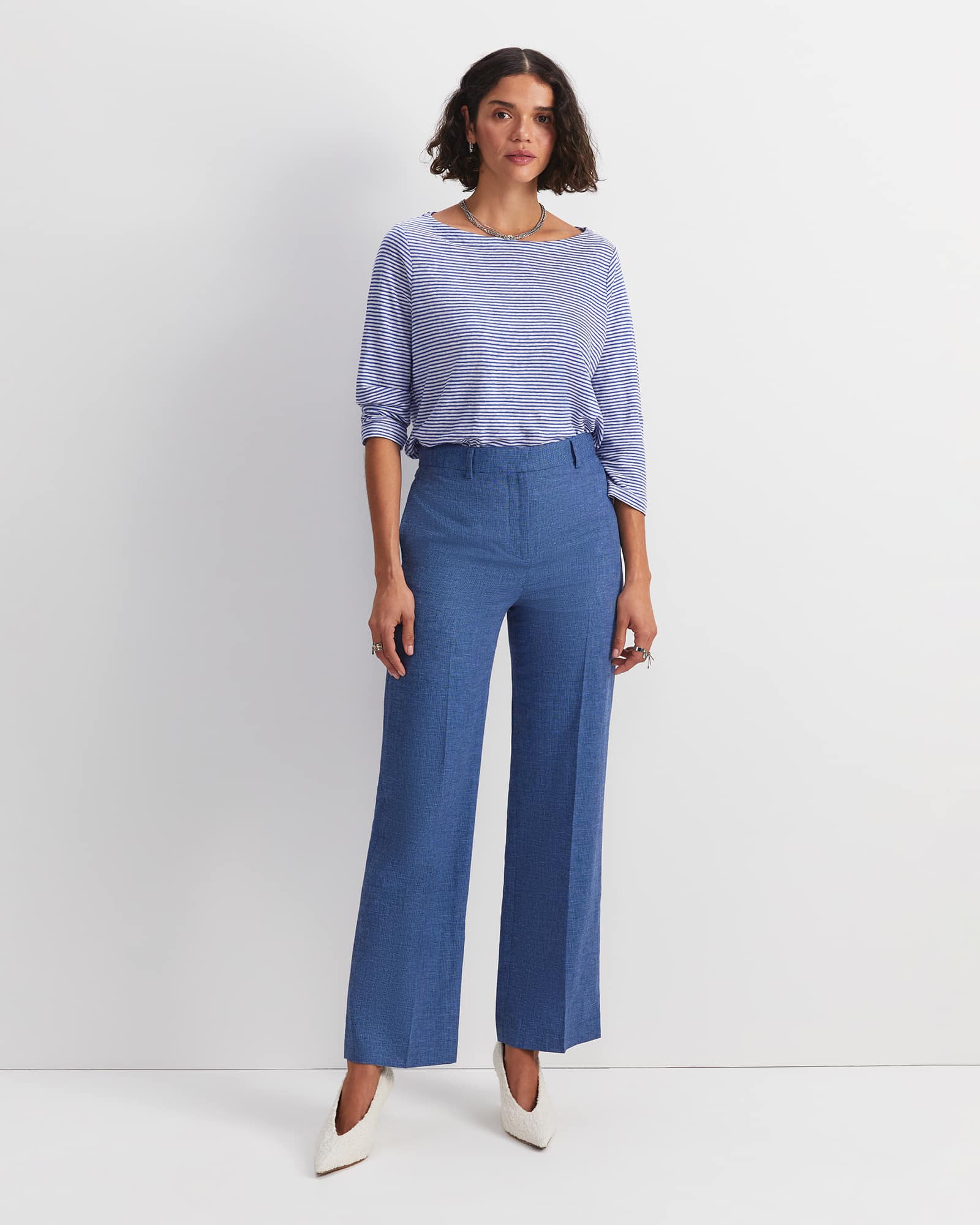 Saint Textured Straight Pant