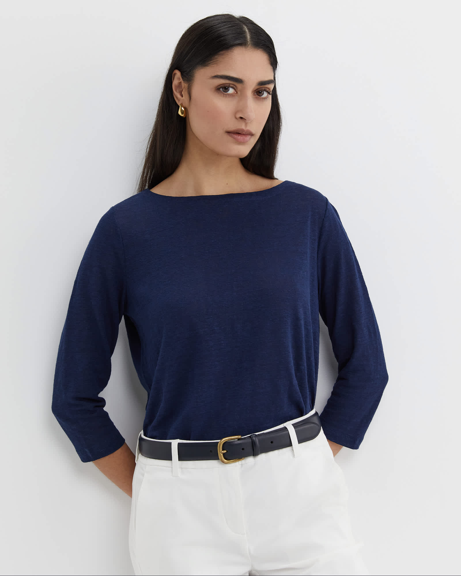 Cecile Linen Top