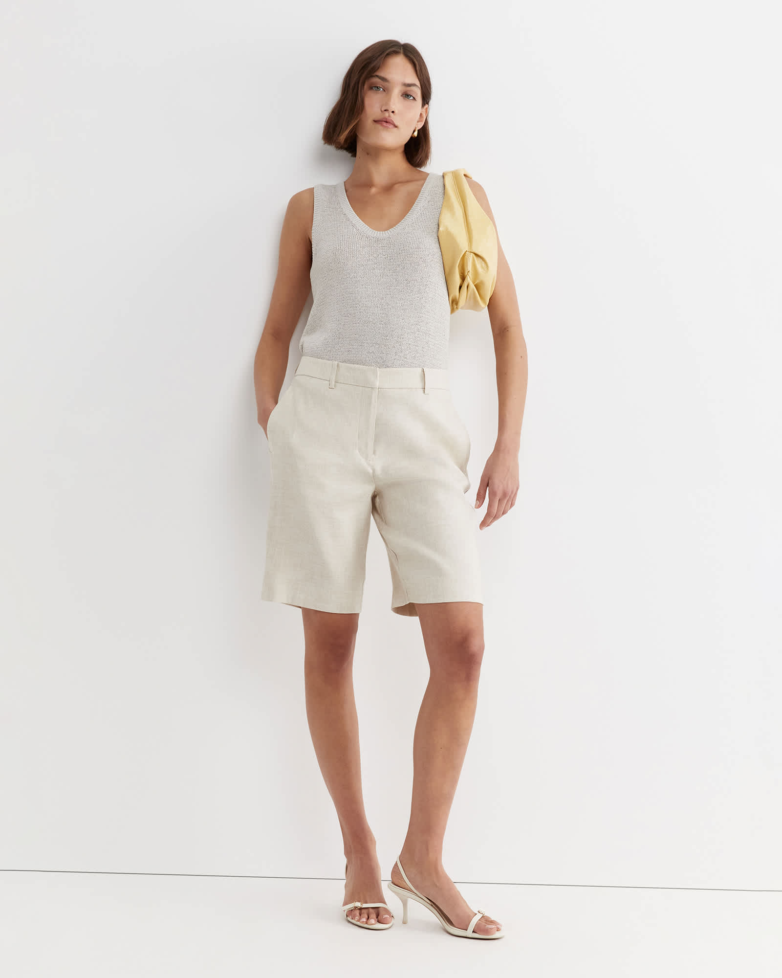Lena Bermuda Linen Short