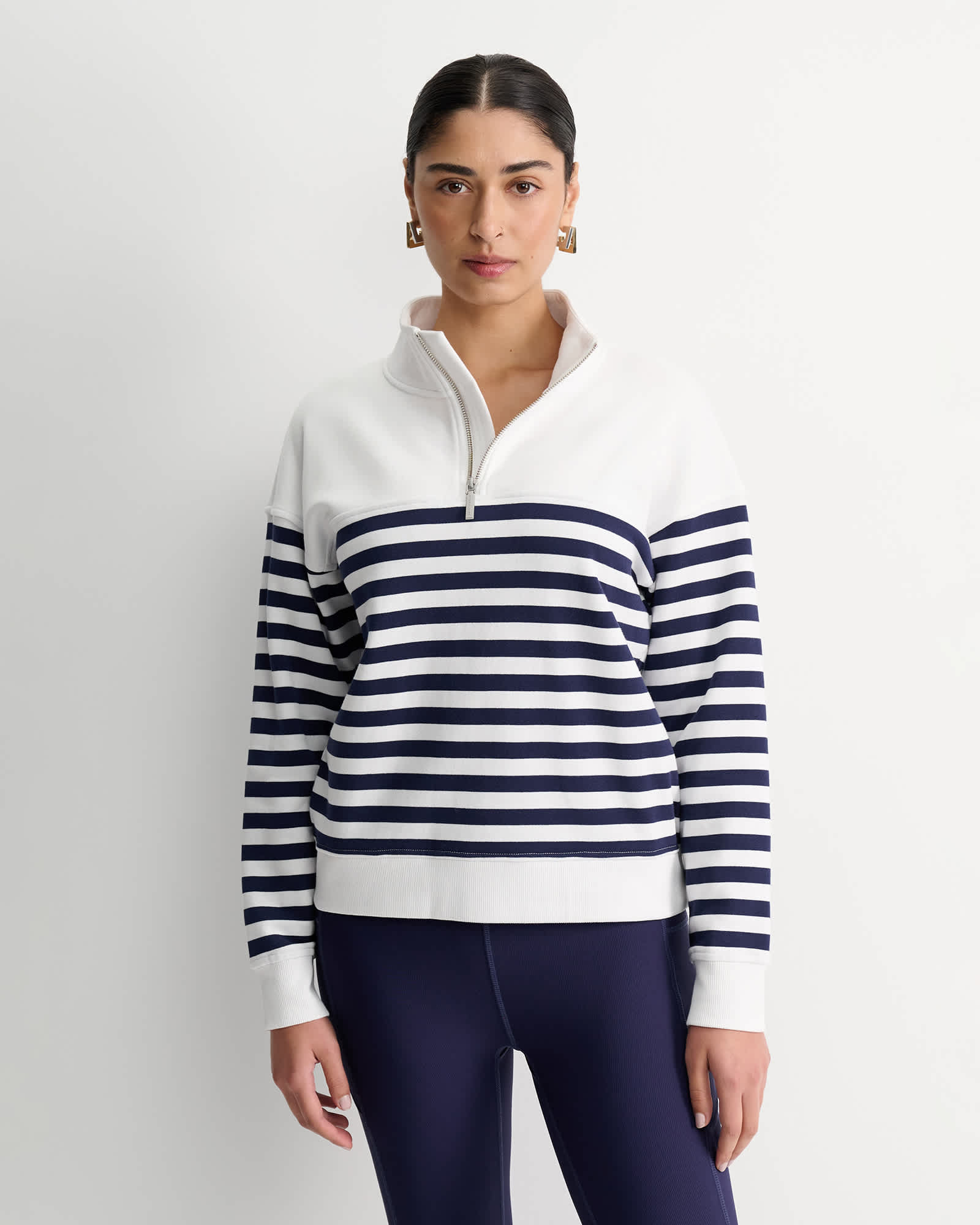SC Stripe Quarter Zip Sweat