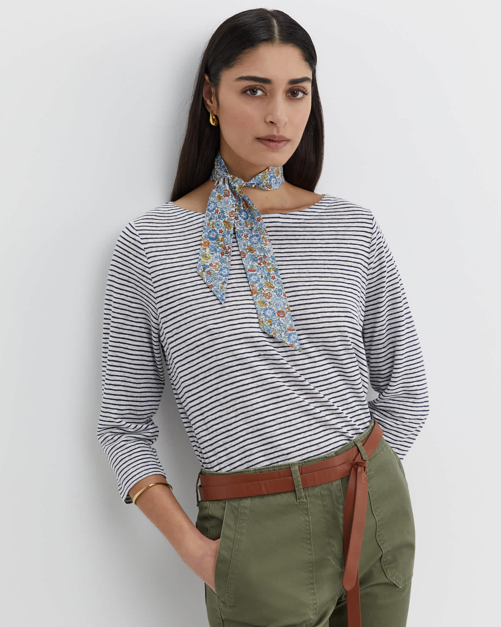Cecile Linen Top