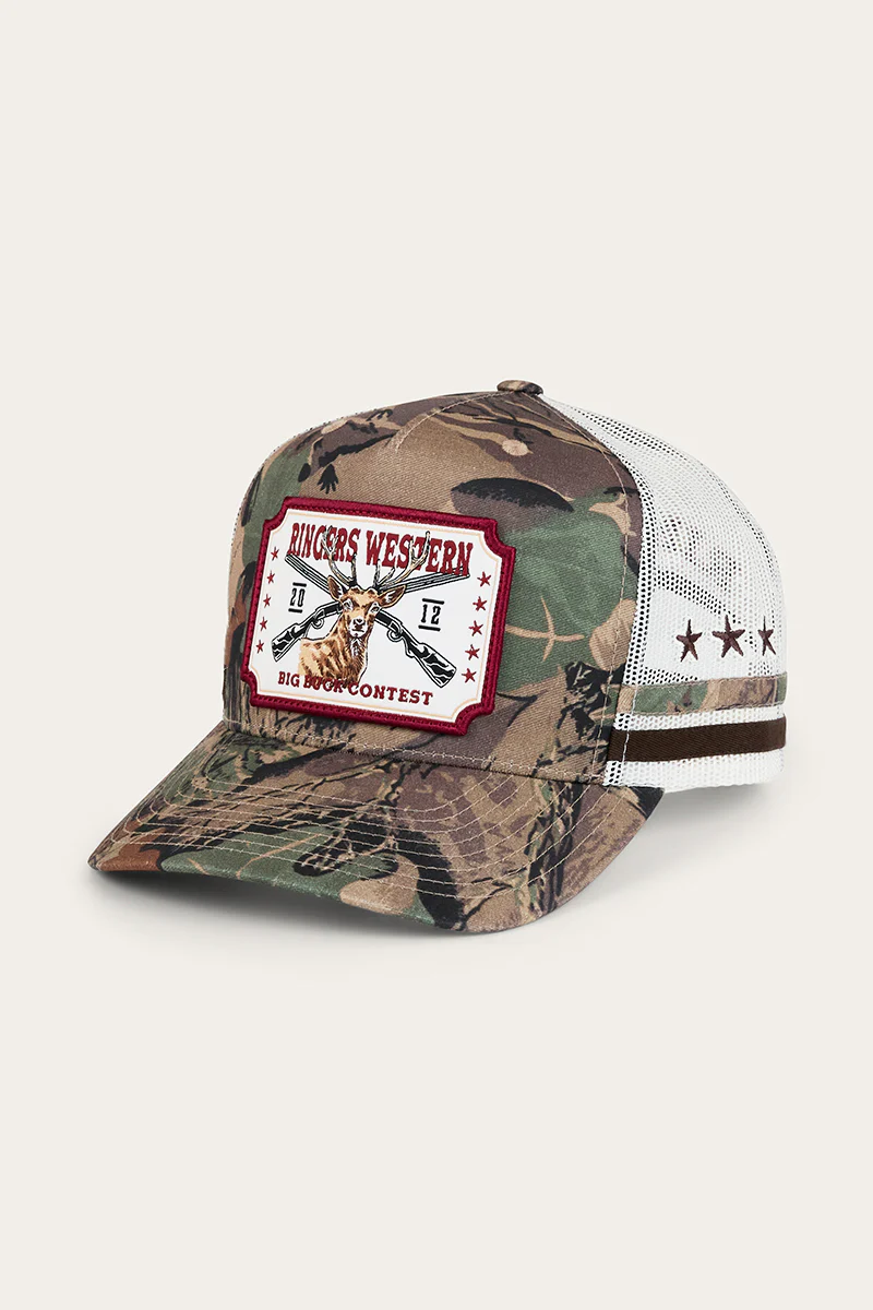 Big Buck Deep Fit Trucker Cap - Camo