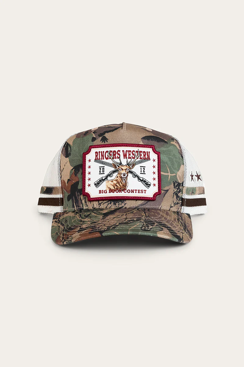 Big Buck Deep Fit Trucker Cap - Camo