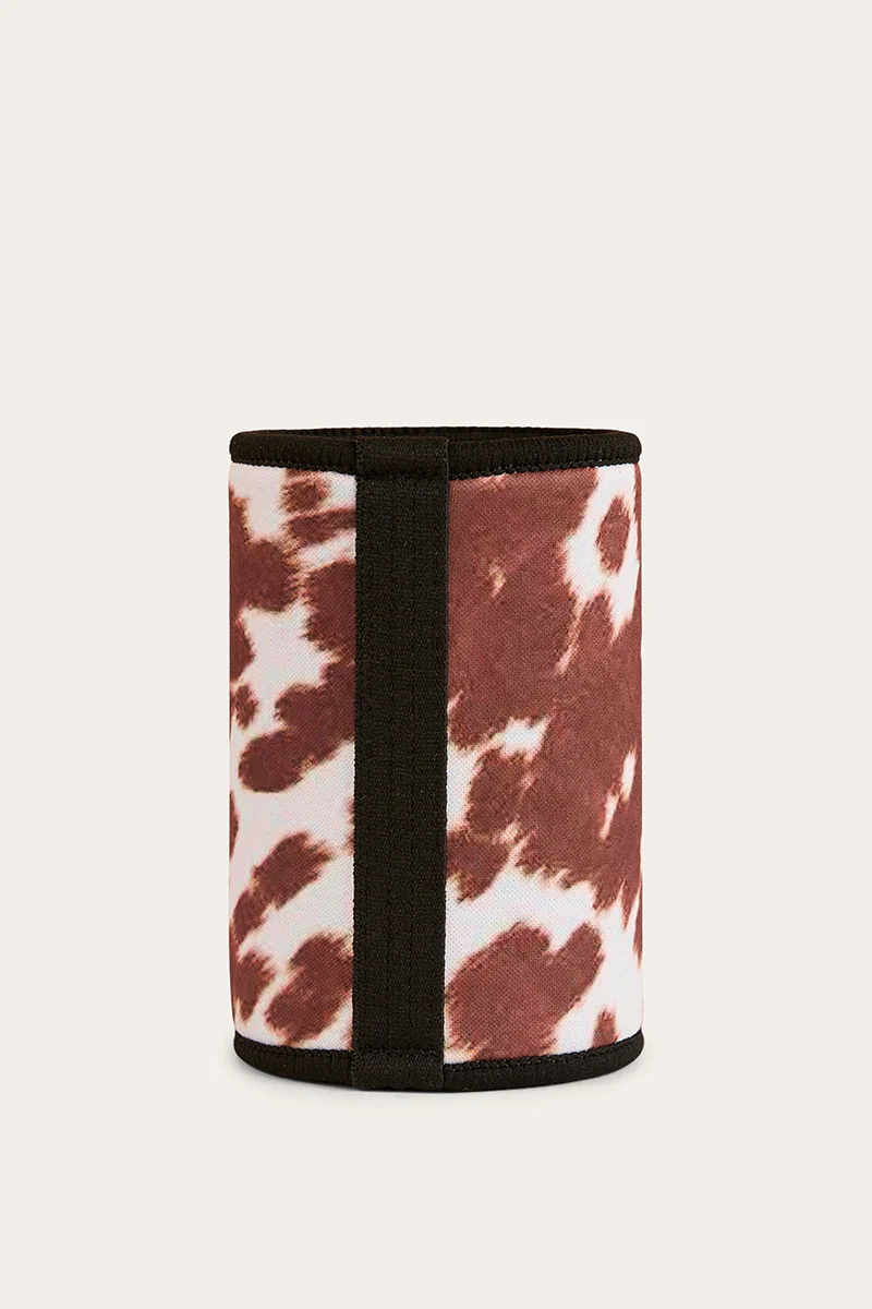 Daisy Stubby Cooler - White / Tan