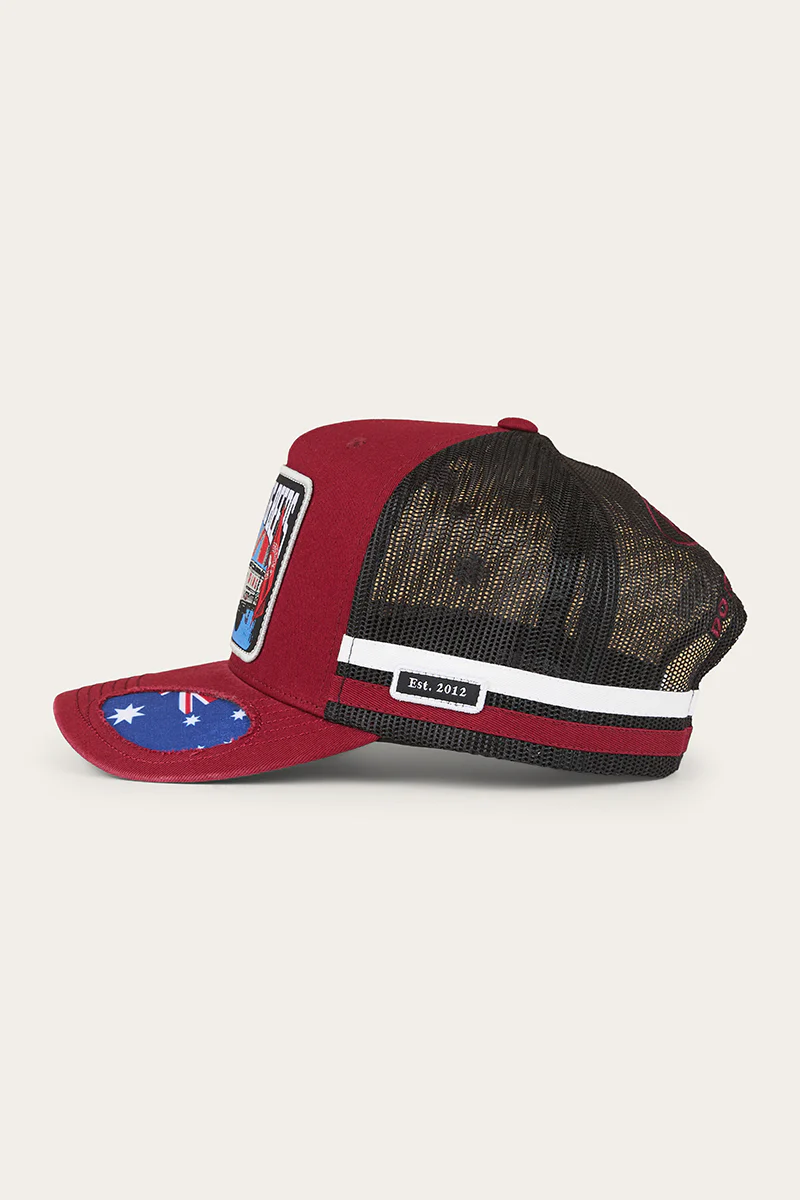 Mud Sweat Beers Deep Fit Trucker Cap - Maroon