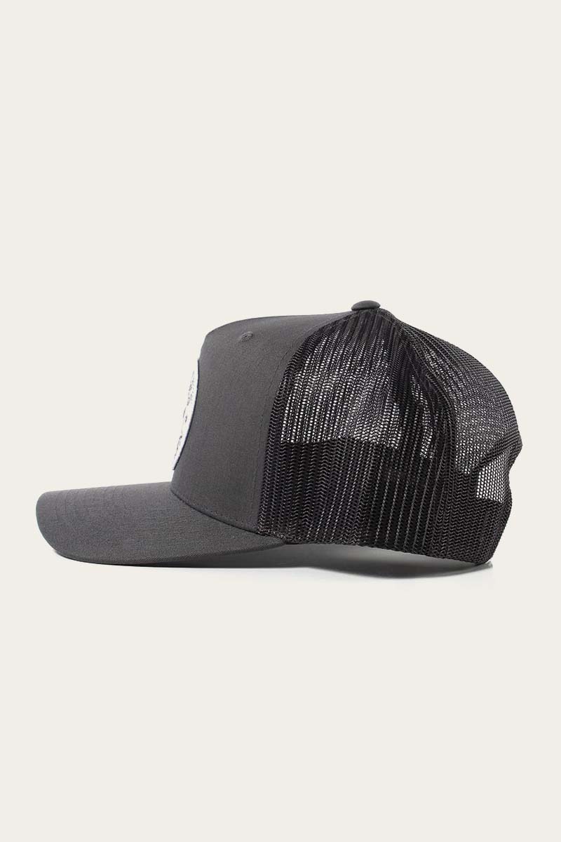 Signature Bull Trucker Charcoal with Charcoal & White Patch