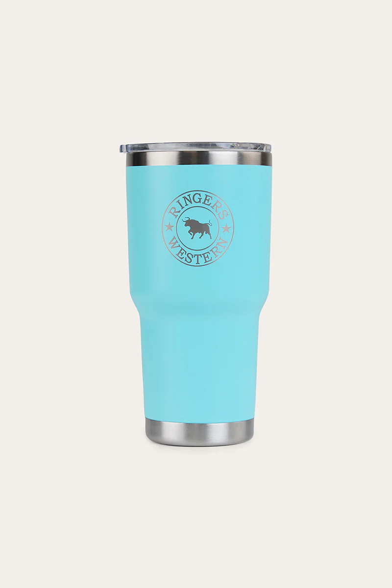 Yarra Powder Coated Insulated Tumbler - Turquoise