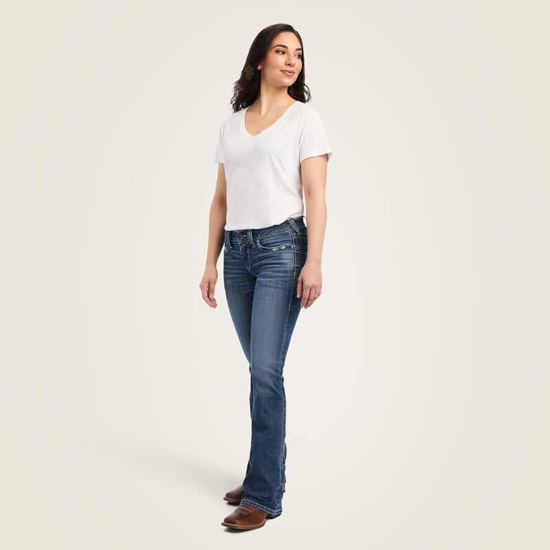 R.E.A.L. Mid Rise Raquel Boot Cut Jean