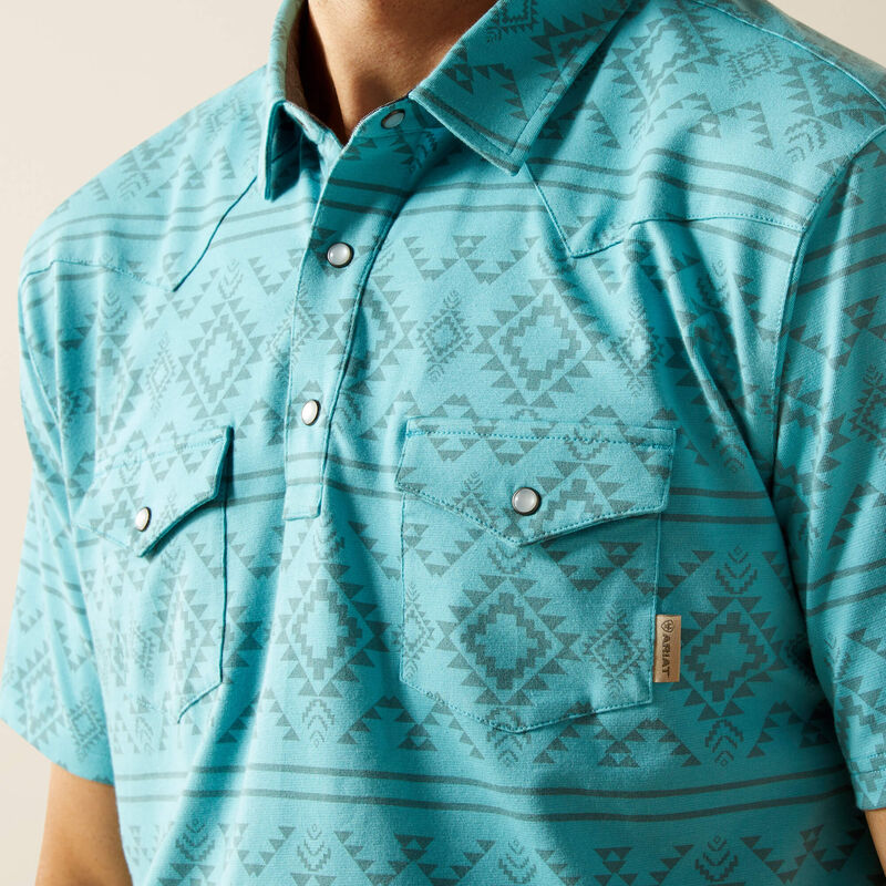 Retro Western Snap Polo