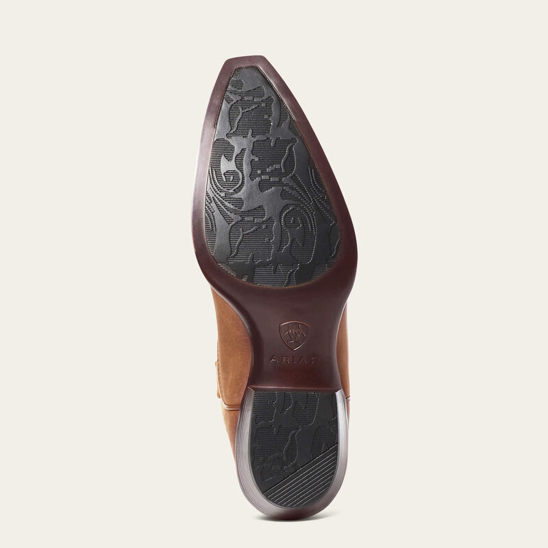 Heritage X Toe Elastic Wide Calf Western Boot