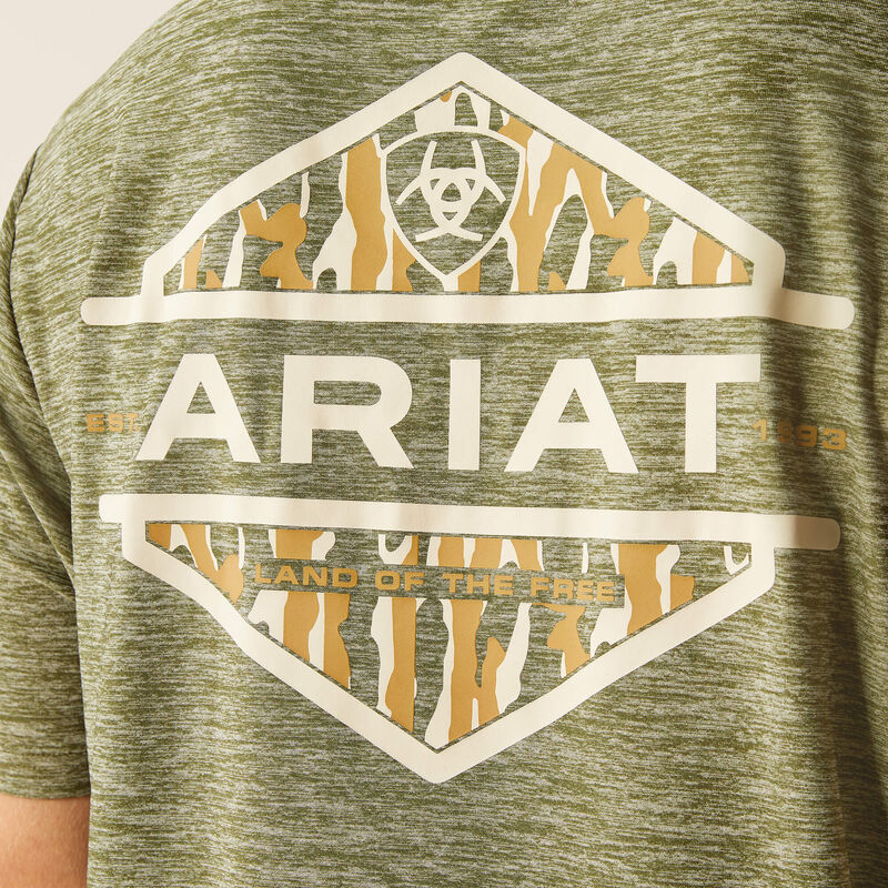 Tree Bark Camo Charger T-Shirt