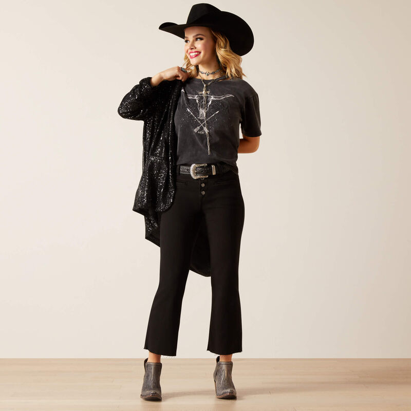 High Rise Jazmine Kick Flare Jean