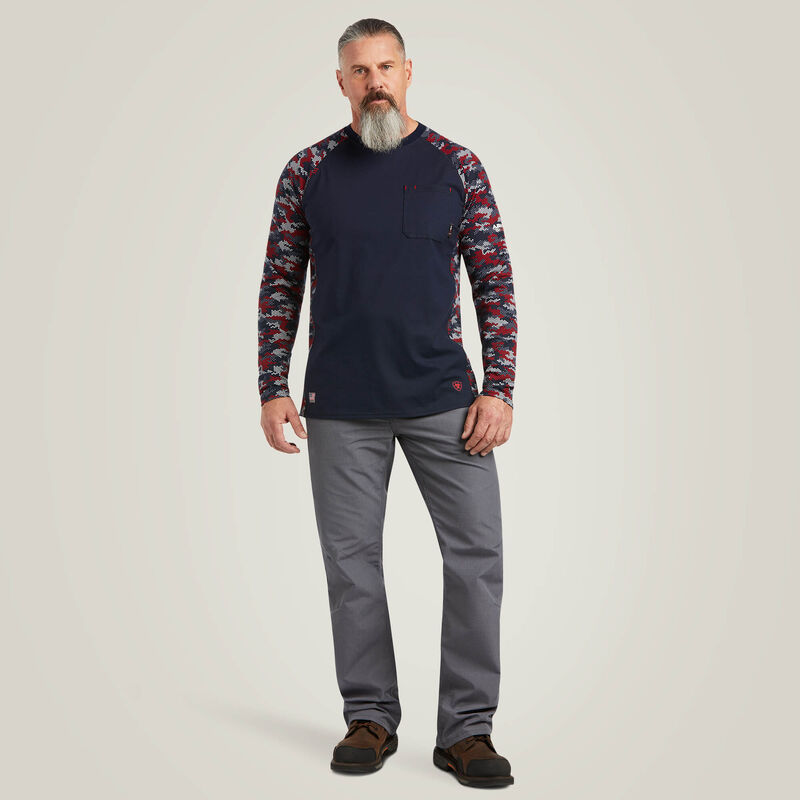 FR AC Stretch Camo Baseball T-Shirt
