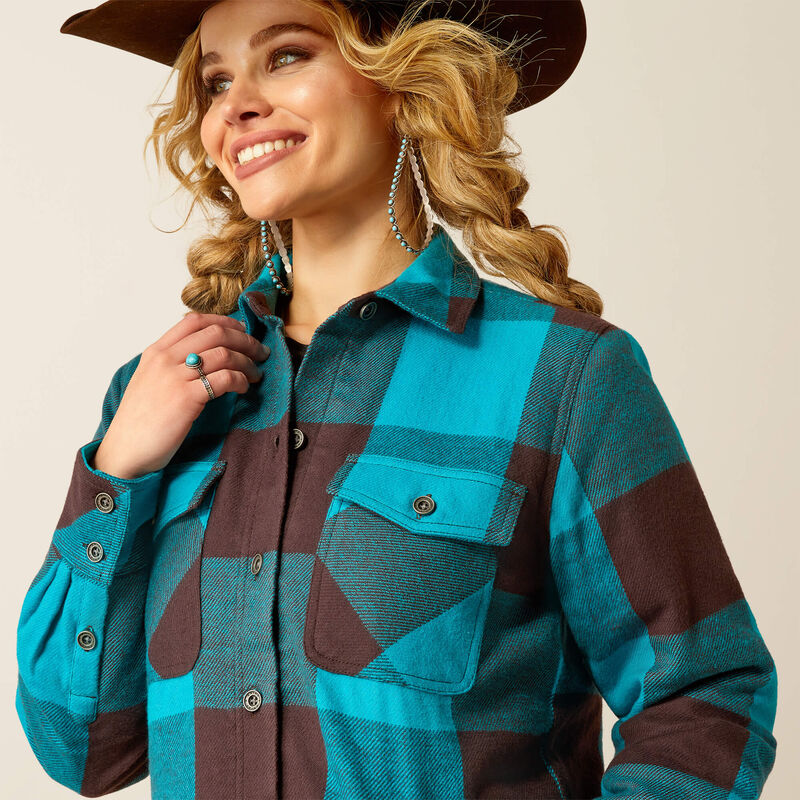 Buffalo Plaid Shirt Jacket