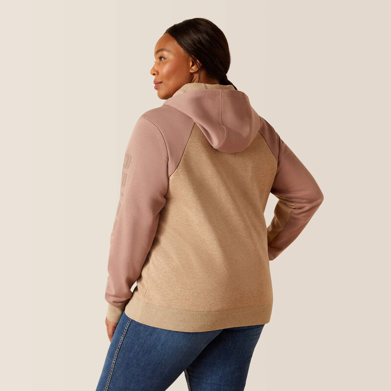 Rebar Colorblocked 1/2 Zip Hoodie