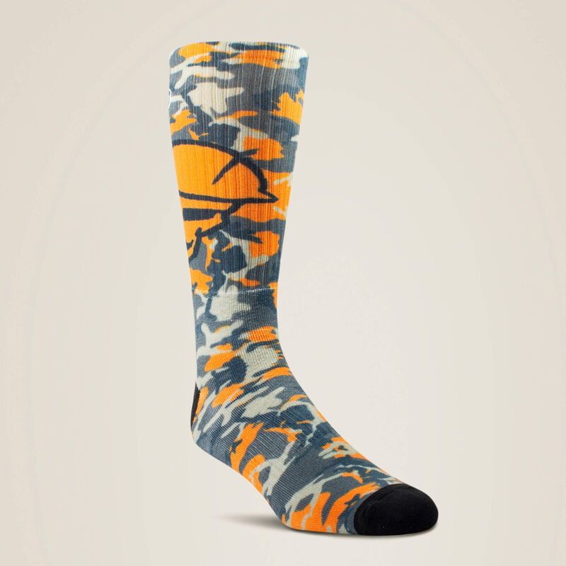Roughneck Graphic Crew Work Sock 2 Pair Multi Color Pack