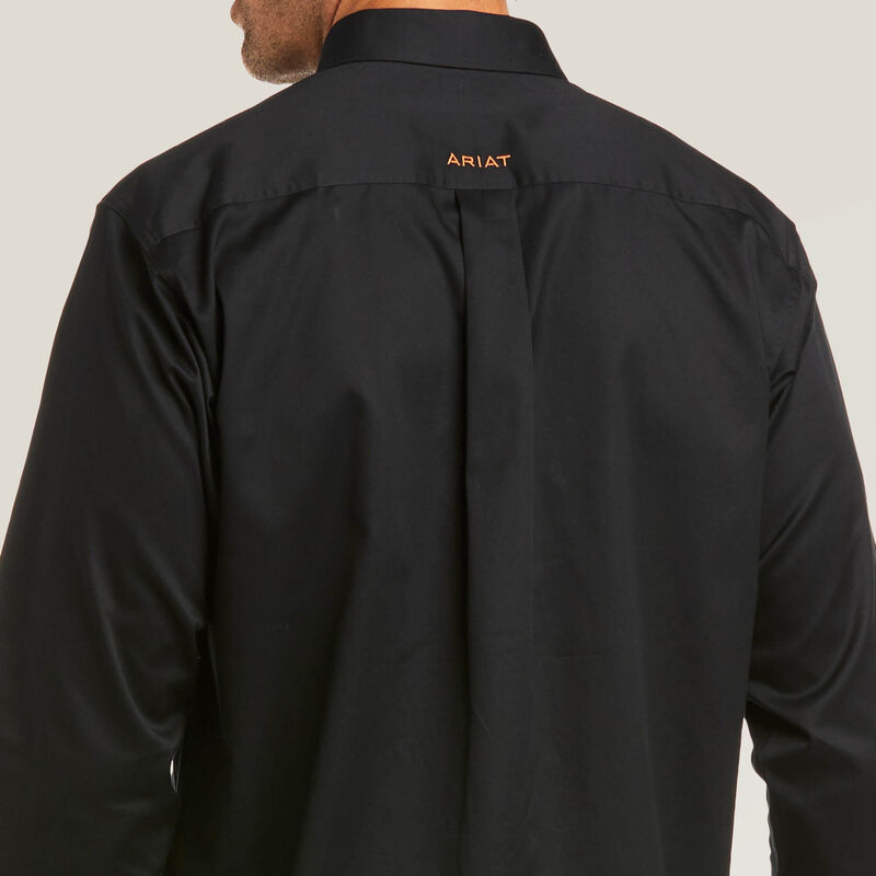 Solid Twill Fitted Shirt
