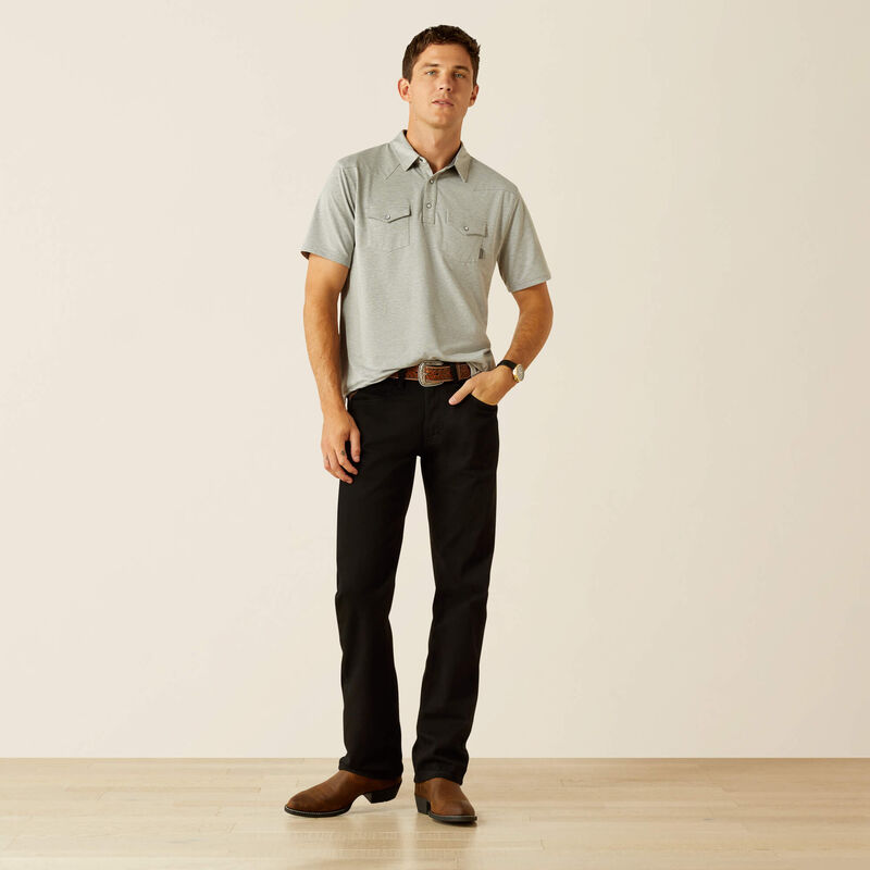Retro Western Snap Polo