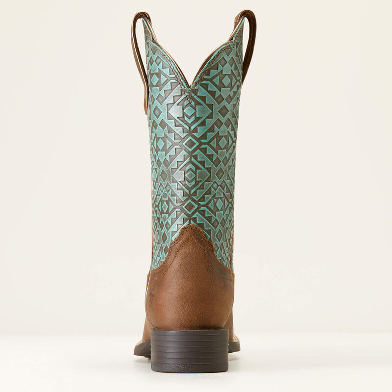 Round Up Wide Square Toe Western Boot