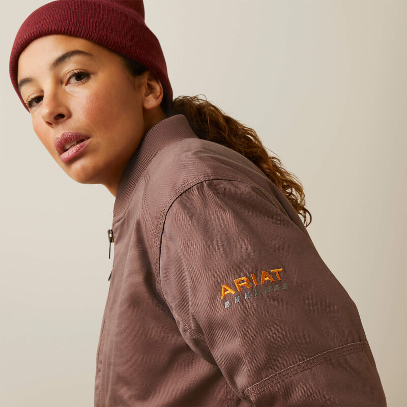 Rebar Stretch Canvas Bomber Jacket
