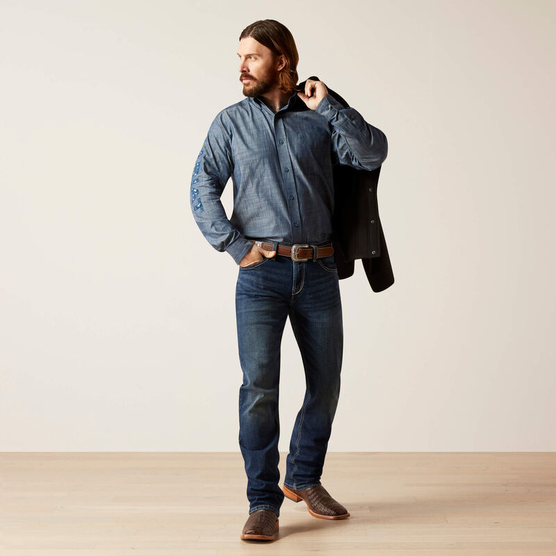 Team Logo Chambray Classic Fit Shirt
