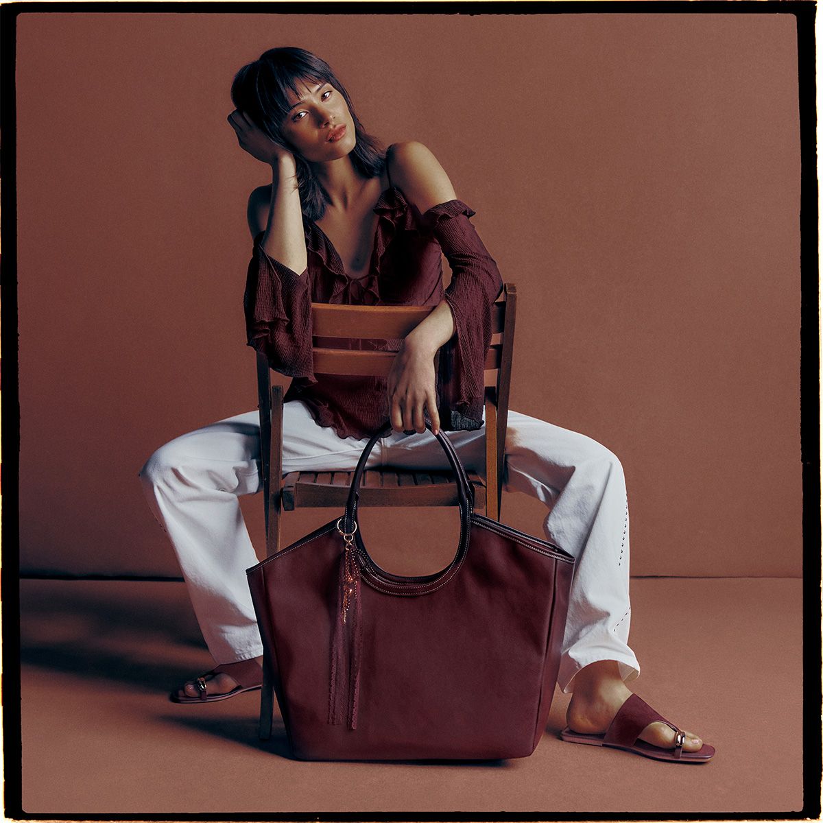 Madeliine Bordo Women's Totes