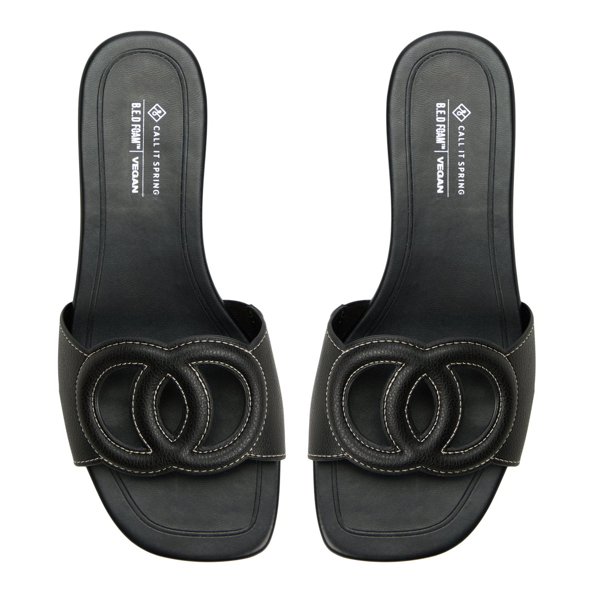 Navina Black Women's Slides