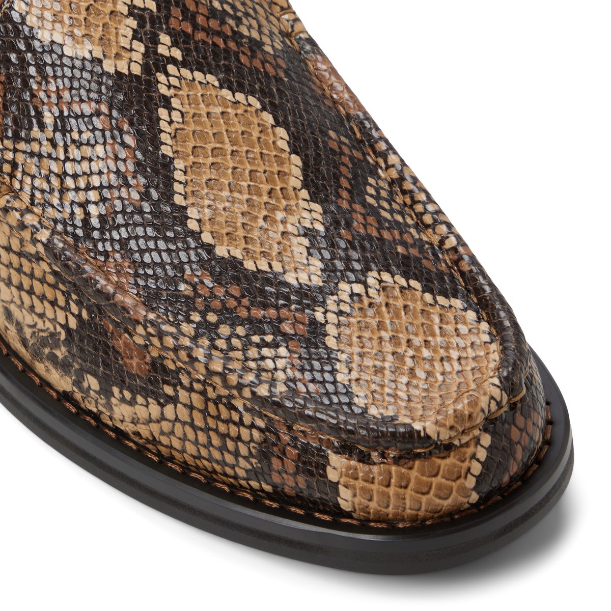 Wilshire Tan Synthetic Snake Men's Dress Shoes