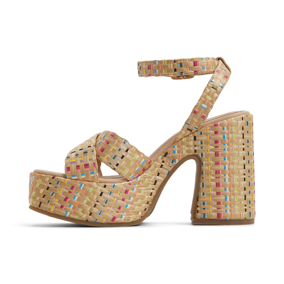 Alanii Multicolor Women's Platform Sandals