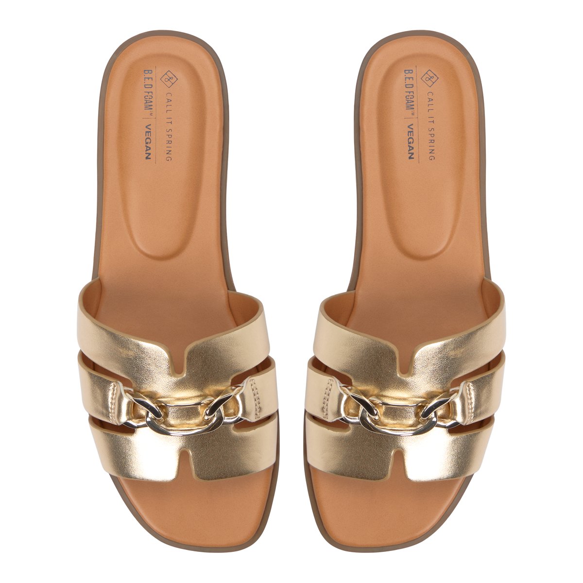 Serinna Gold Women's Slides