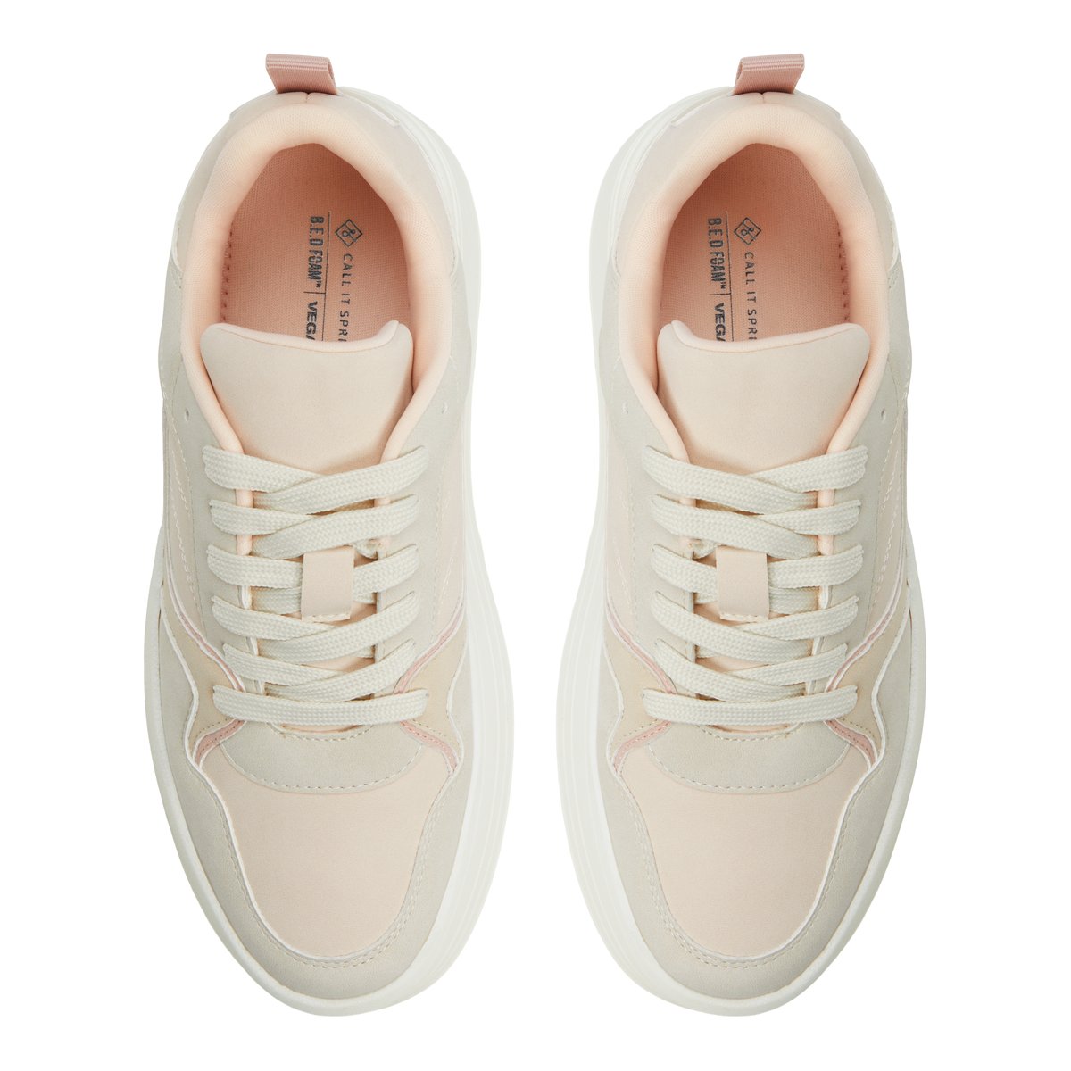 Eviie Light Pink Women's Retro Sneakers
