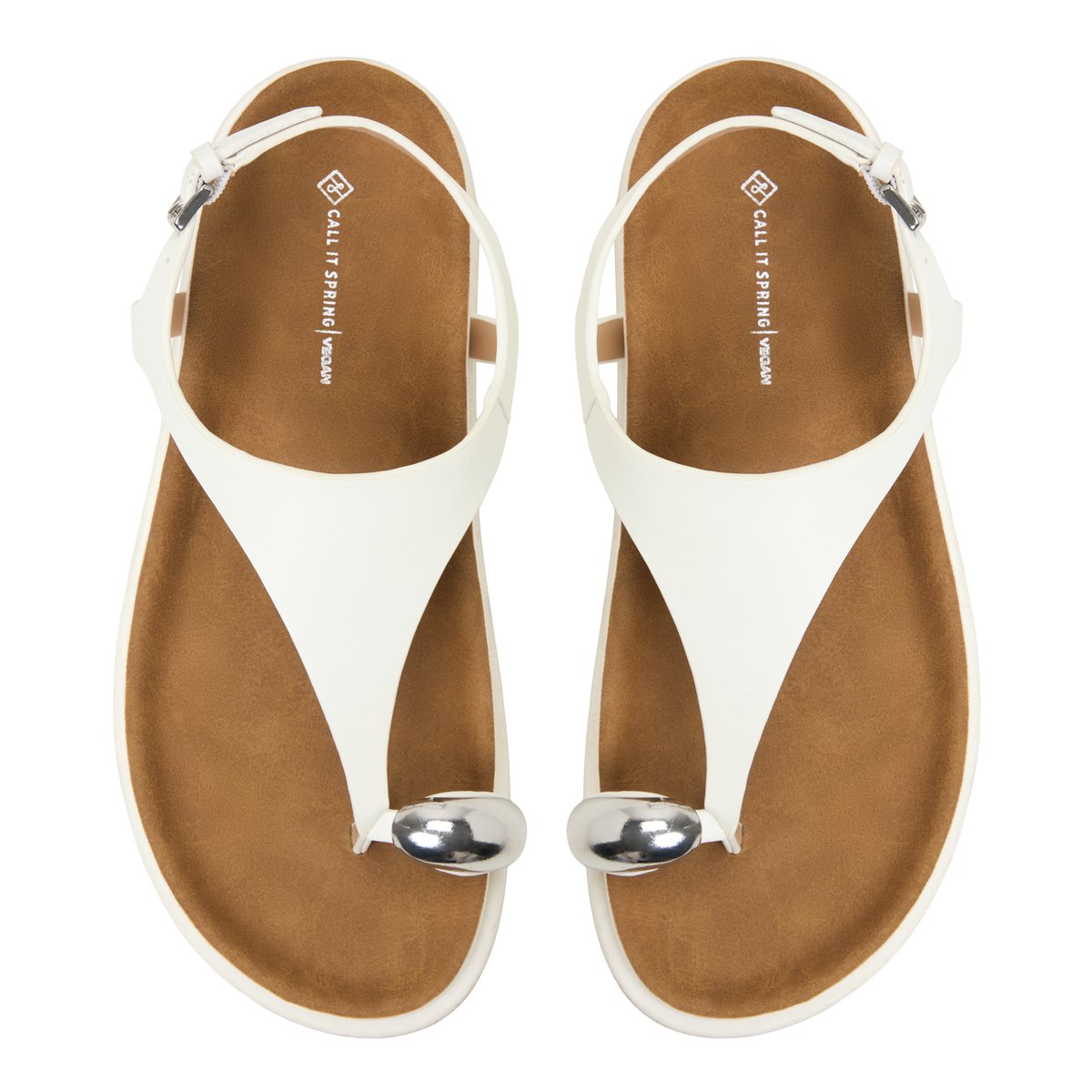 Leonah White Women's Flats
