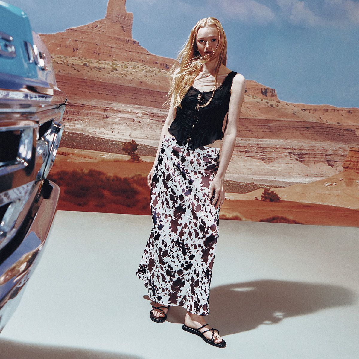 Lunarose Black Women's Flats