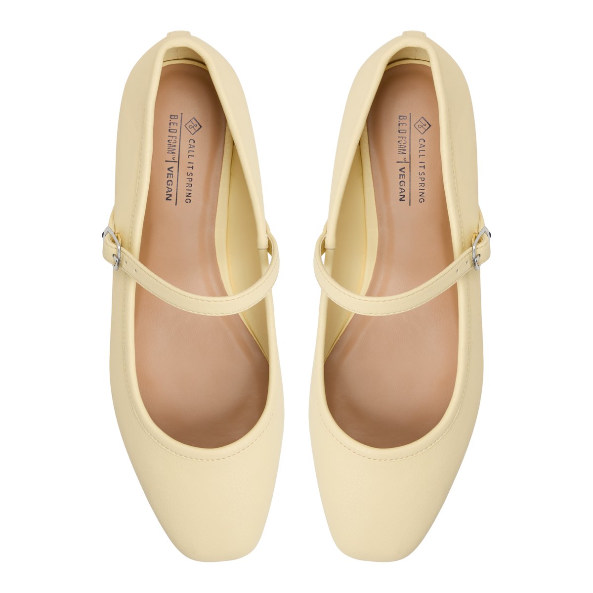 Janeyy Light Yellow Women's  Mary Janes