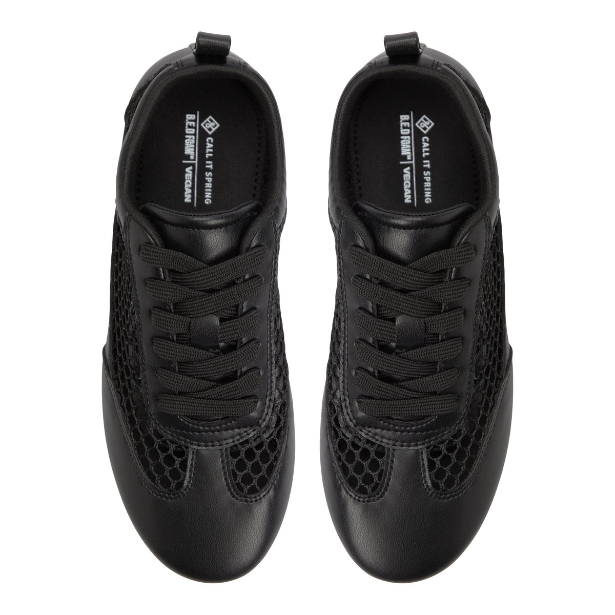 Quincie Open Black Women's Lace Up Sneakers