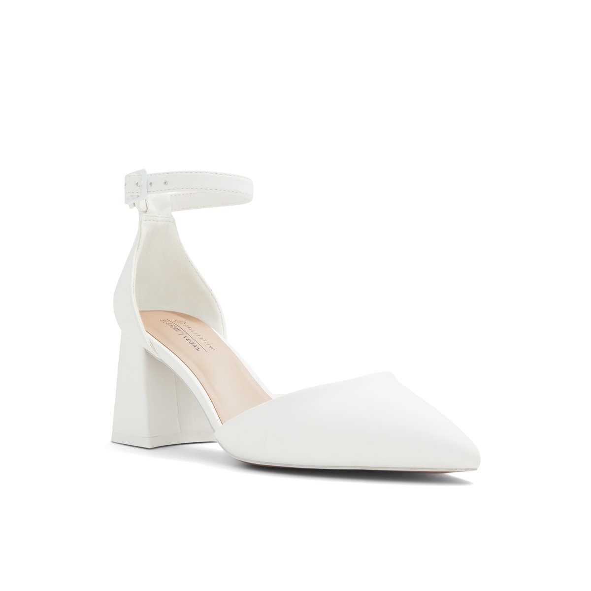 Daliaa White Women's Block Heels