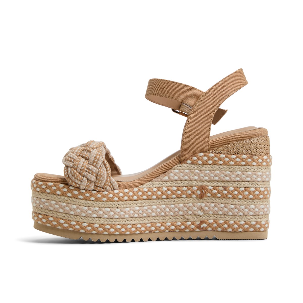 Moaana Dark Beige Women's Wedges